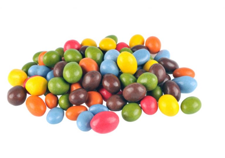 Uvas pasas achocolatadas colores