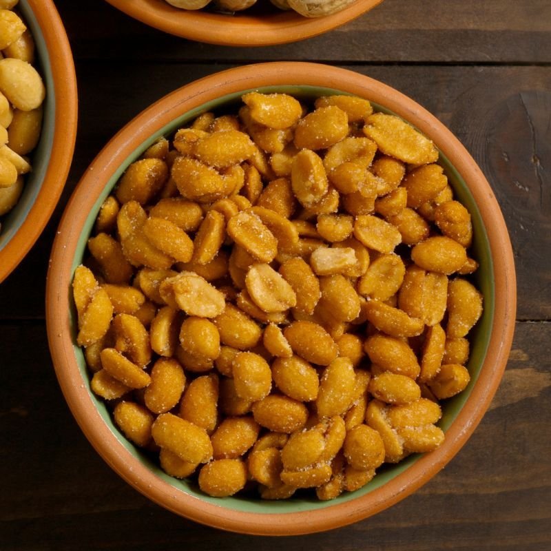 MANI TOSTADO SALADO BAJO EN SODIO PARTIDO A LA MITAD SACO X 25 KG (BRASIL)